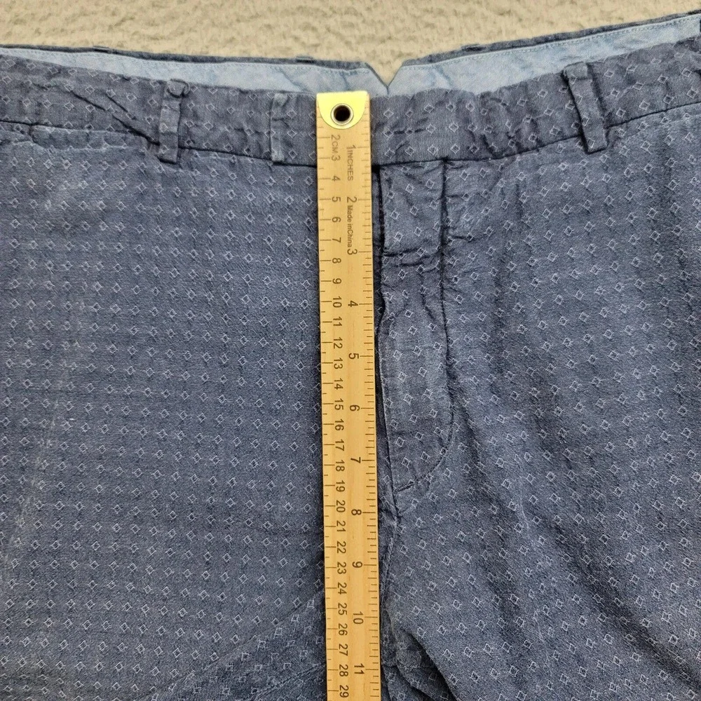 Polo‎ Ralph Lauren Shorts Mens 38 Blue Geometric Straight Fit Casual Lightweight
